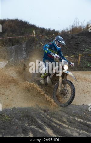 Off-road motocross rider, off-road motocross, Kempenich, Germany Stock Photo