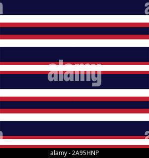 Classic Modern Stripe Pattern in Vector - This is a classic horizontal striped pattern suitable for shirt printing, textiles, jersey, jacquard pattern Stock Vector