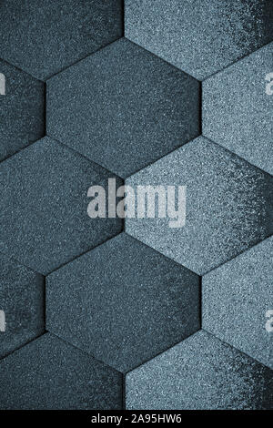 Geometric figures. Tile background, texture. Abstract dark gray background. Brick wall. Stock Photo