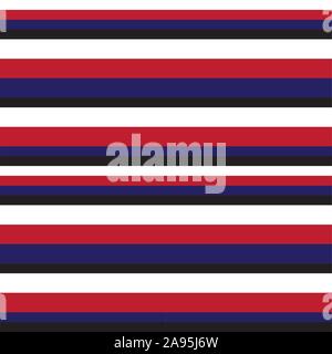 Classic Modern Stripe Pattern in Vector - This is a classic horizontal striped pattern suitable for shirt printing, textiles, jersey, jacquard pattern Stock Vector