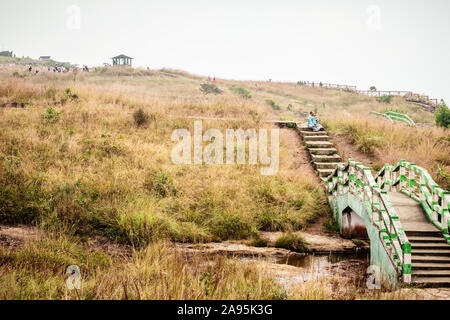 Cherrapunji, Mawsynram, Meghalaya, India January 2018 – Landscape view of Sohra Cherapunjee, East Khasi Hills district in Indian state of Meghalaya, t Stock Photo