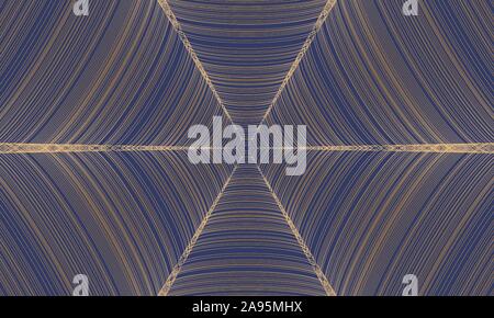 Abstract blue background with golden polygons. Vector illustration EPS10 Stock Vector