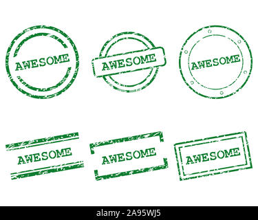 Awesome stamps Stock Photo