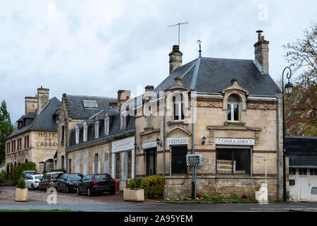 The village of Longpont is a small village located north of France. The town is located in the department of Aisne of the french region Picardy. Stock Photo