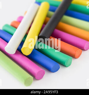 Playdough against white background Stock Photo