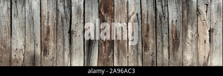 Wooden wall made of very old planks Stock Photo
