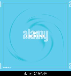 Abstract blue swirl wavy pattern design of minimal cover background. Use for poster, artwork, template design, ad, headline. illustration vector eps10 Stock Vector