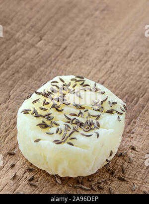 German Harzer Cheese and caraway Stock Photo