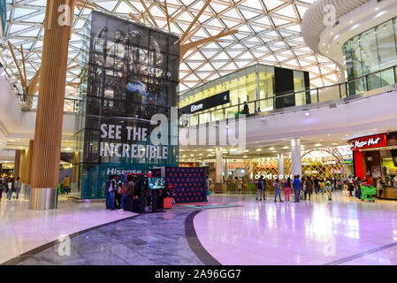 People Shopping in The Mall of Africa which is the Biggest & Luxury Mall  of the Africa Continent in Johannesburg, South Africa Stock Photo