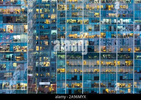 Facade of an office building in Santiago de Chile Stock Photo