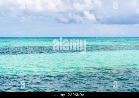 Turquoise Ocean Seascape of the Dominican Republic. Stock Photo