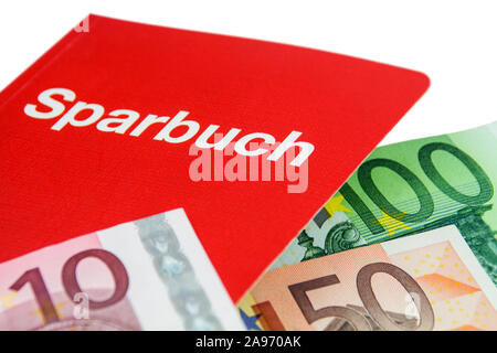 Bankbook against a white background Stock Photo
