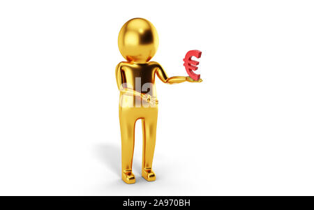 3D euro symbol rendering - Illustration Stock Photo - Alamy