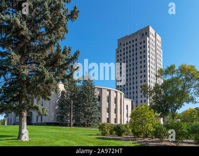 North Dakota State Capitol,  Bismarck, North Dakota, USA Stock Photo