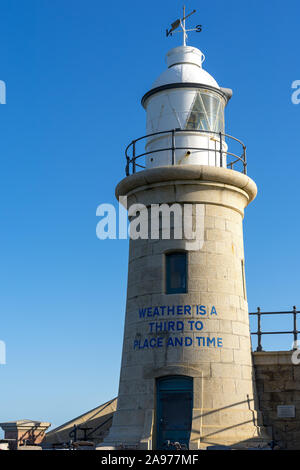 FOLKESTONE, KENT/UK - NOVEMBER 12 : View of the Lighthouse in Folkestone on November 12, 2019 Stock Photo