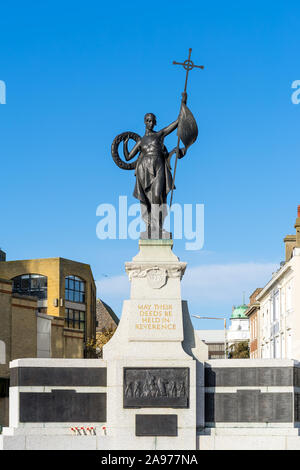 FOLKESTONE, KENT/UK - NOVEMBER 12 : View of the War Memorial in Folkestone on November 12, 2019 Stock Photo