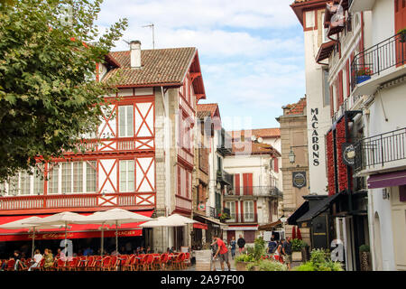 AT SAINT JEAN DE LUZ - FRANCE - ON - 09/01/2017 Place Louis XIV at saint jean de luz, aquitaine, france Stock Photo