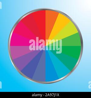 Amazing color palette vector illustration. Good for logo, web, desingn. Simply and trendy flat desing for inspiration Stock Vector