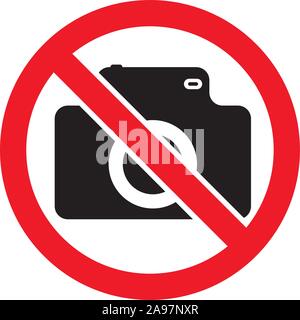 Red Prohibition stop sign, Red circle warning and no entry or access  with symbol, simply vector graphic illustration, isolated on white background wi Stock Vector