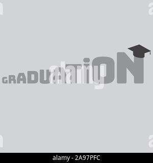Education and graduation illustrations. Simply flat design. Stock Vector