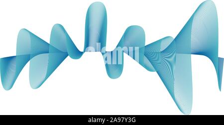 Abstract waving smooth line background. beautiful vector illustration. Stock Vector