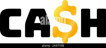 Wallet with money and cash sign dollar symbol. Simply graphic vector illustration for web, background, icon, template. Trendy flat design for your bus Stock Vector