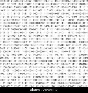 Random Hex and binary code, Isolated on white for you web, internet data background Stock Vector
