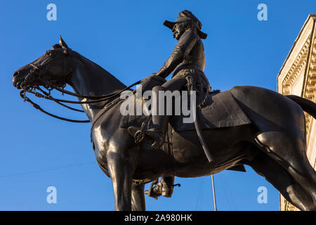 London, UK - February 26th 2019: A statue of Field Marshal Garnet Wolseley, 1st Viscount Wolseley, located at Horse Guards Parade in Westminster, Lond Stock Photo