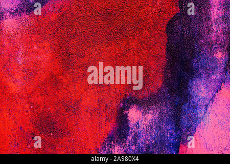 Colored background with marbled textures of different shades of red, blue and pink Stock Photo