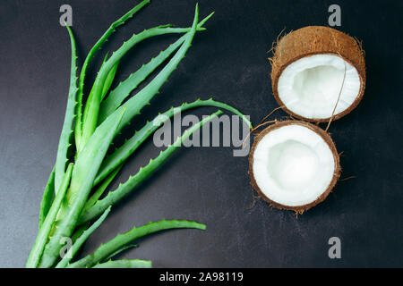 Download Woman With Aloe Vera Hair Mask Stock Photo Alamy PSD Mockup Templates