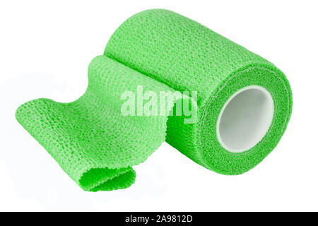 Green Medical Bandage Stock Photo