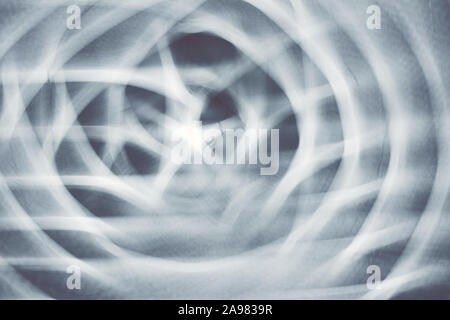 Motion blurred lights, abstract defocused background. Stock Photo