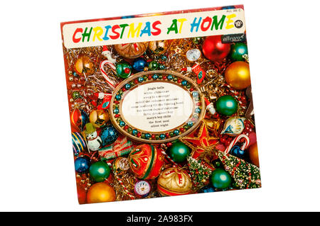 The compilation Christmas record Christmas At Home was released in 1966. Stock Photo