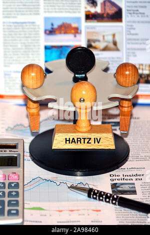 Stempel mit der Aufschrift: Hartz IV Stock Photo