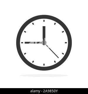 Clock vector icon isolated on white background Stock Vector Image & Art ...