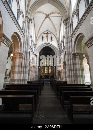 KOELN, GERMANY - CIRCA AUGUST 2019: St Andreas romanesque basilica Stock Photo