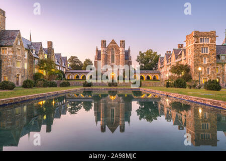 Berry College  historic campus at twilight in Floyd County, Georgia, USA. Stock Photo