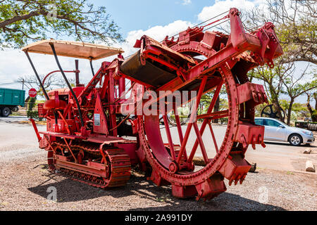 Pu‘unene Sugar Museum & Mill, Trencher Stock Photo