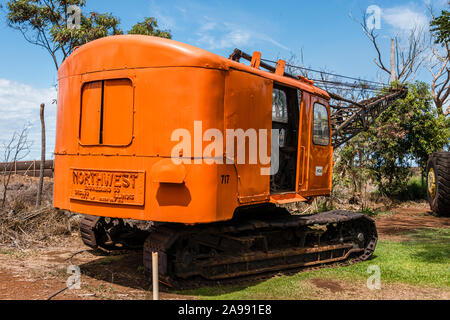 Pu‘unene Sugar Museum & Mill, Crane Stock Photo