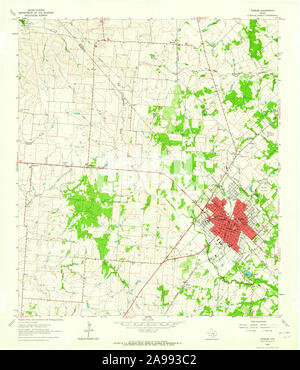 Yoakum, Texas, map 1963, 1:24000, United States of America by Timeless