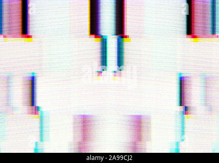 Abstract background with glitch scanlines Stock Photo