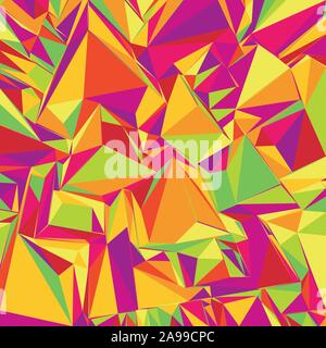 Abstract background with colorful triangles for magazines, booklets or mobile lock screen Stock Vector