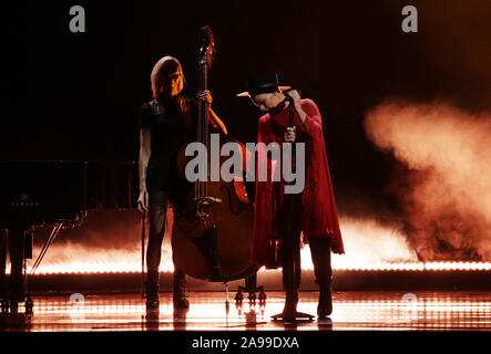 Nashville, United States. 13th Nov, 2019. Pink performs at the 52nd Annual Country Music Association Awards at Bridgestone Arena in Nashville, Tennessee Wednesday, November 13, 2019. Photo by John Angelillo/UPI Credit: UPI/Alamy Live News Stock Photo