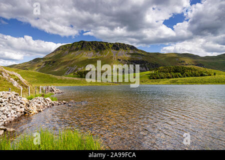 Cregennan Lakes on a sunny day in the Snowdonia National Park, Wales Stock Photo