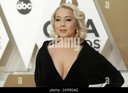 Nashville, United States. 13th Nov, 2019. RaeLynn arrives at the 52nd Annual Country Music Association Awards at Bridgestone Arena in Nashville, Tennessee Wednesday, November 13, 2019. Photo by John Angelillo/UPI Credit: UPI/Alamy Live News Stock Photo