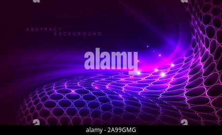 An abstract background of distorted plane with light effect in vector ...