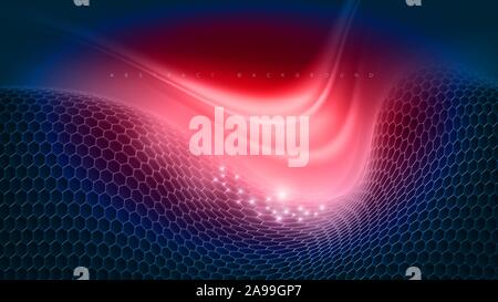 An abstract background of distorted plane with light effect in vector art.