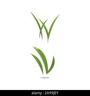 grass remover lawn logo design template vector illustration Stock Vector