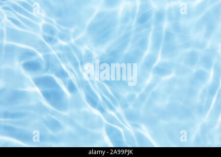 clear summer blue wave abstract or natural rippled water texture background Stock Photo