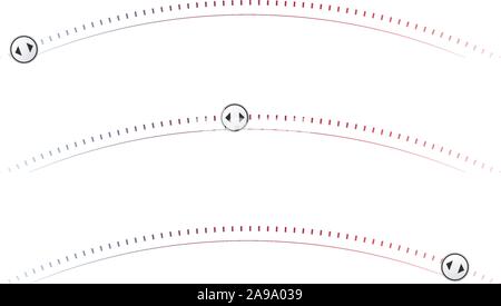 UI sliders set. Stock Vector illustration isolated on white background. Stock Vector